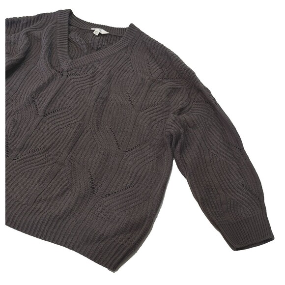 Terra & Sky Women’s Plus Size Sweater 4X Plum Purple V-Neck Long Sleeve Pullover - Picture 5 of 8